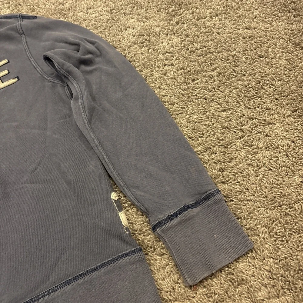 American Eagle Sweatshirt Mens Blue Vintage Fit Crewneck Eagle Fleece 1977 Small